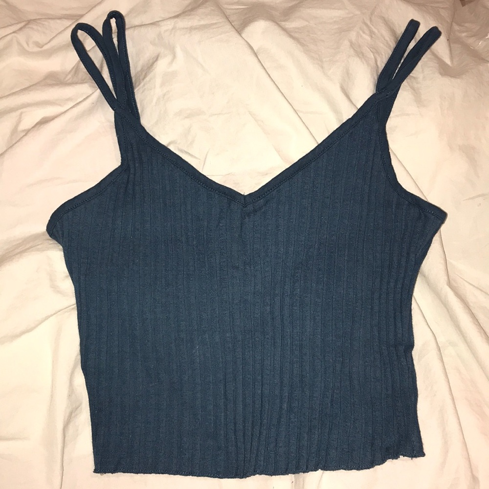 Blue Crop Top